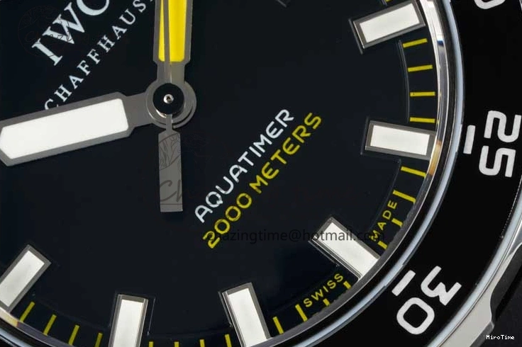 MIROTIME 0815 Bright Aquatimer Automatic SS RSF 1:1 Best Edition Black Yellow Dial on Black Rubber Strap A 7068